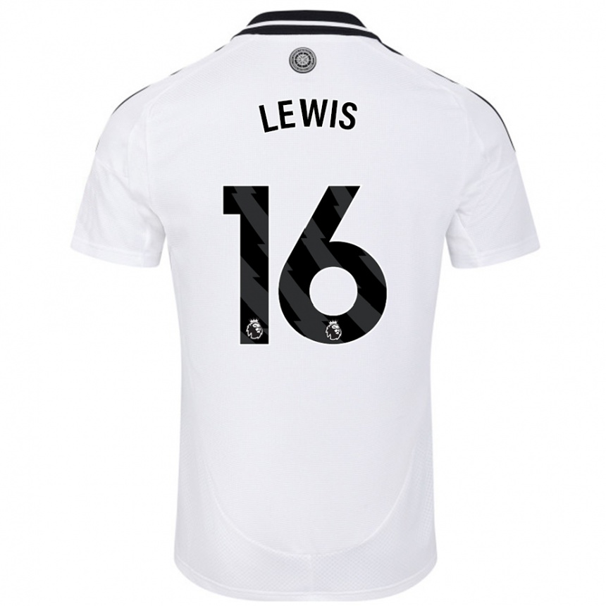 Kids Football Milla Lewis #16 White Home Jersey 2024/25 T-Shirt Nz