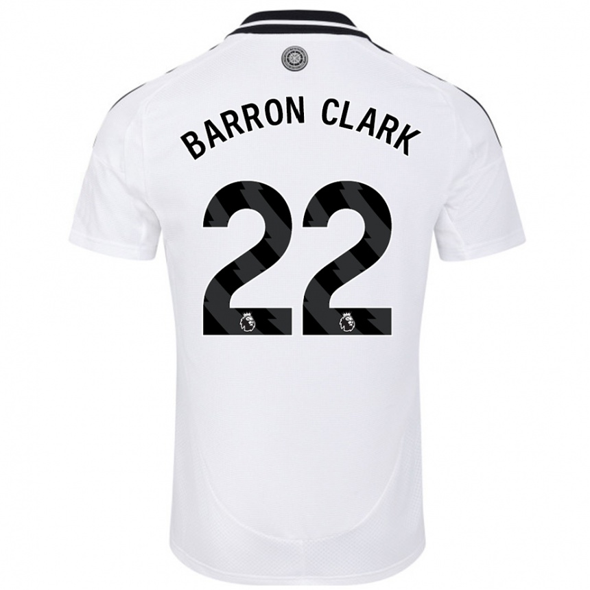 Kids Football Betty Barron-Clark #22 White Home Jersey 2024/25 T-Shirt Nz