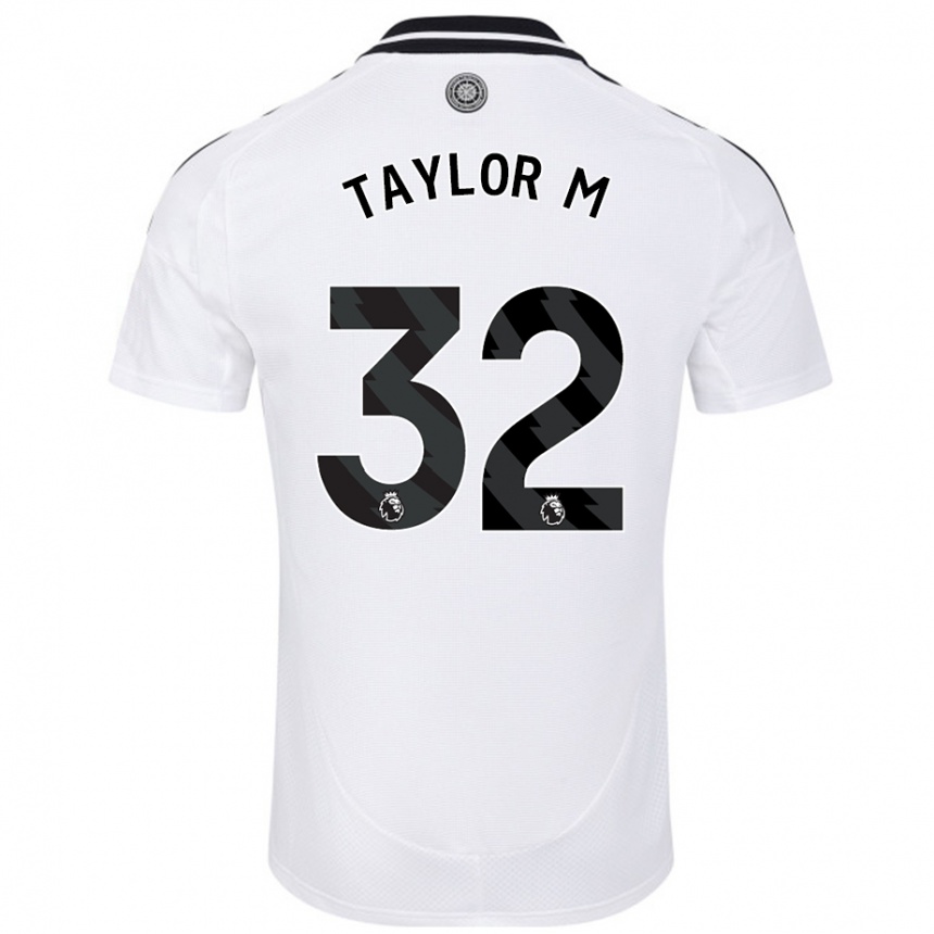 Kids Football Belle Taylor-M #32 White Home Jersey 2024/25 T-Shirt Nz