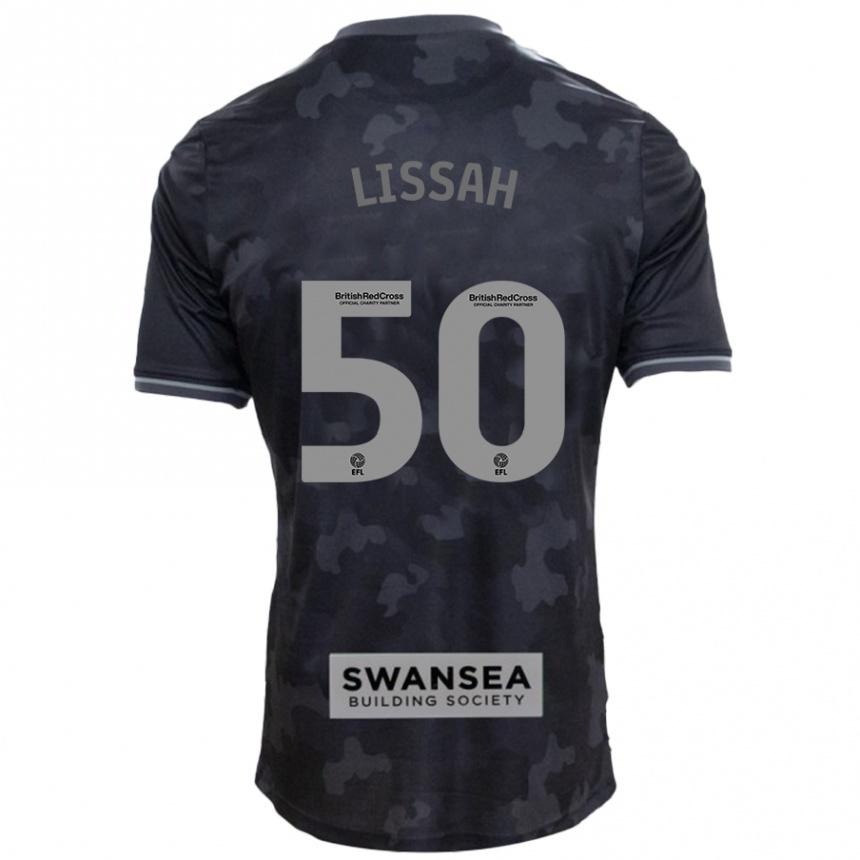 Kids Football Filip Lissah #50 Black Away Jersey 2024/25 T-Shirt Nz