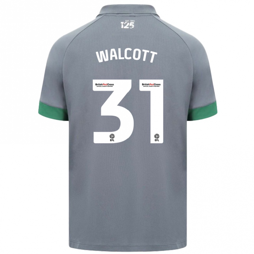 Kids Football Malachi Fagan Walcott #31 Dark Gray Away Jersey 2024/25 T-Shirt Nz