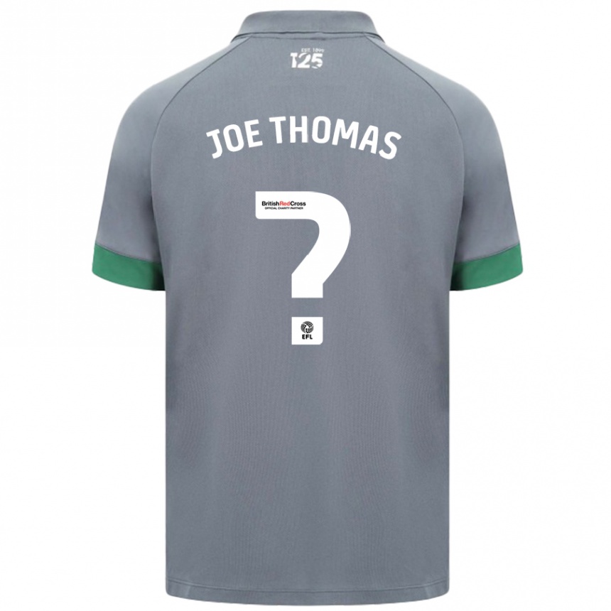 Kids Football Joe Thomas #0 Dark Gray Away Jersey 2024/25 T-Shirt Nz