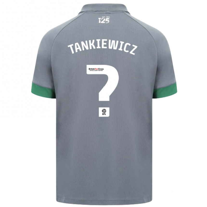 Kids Football Rob Tankiewicz #0 Dark Gray Away Jersey 2024/25 T-Shirt Nz