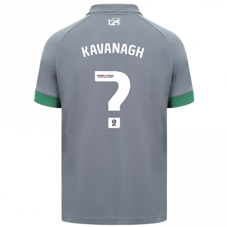 Kids Football Ryan Kavanagh #0 Dark Gray Away Jersey 2024/25 T-Shirt Nz