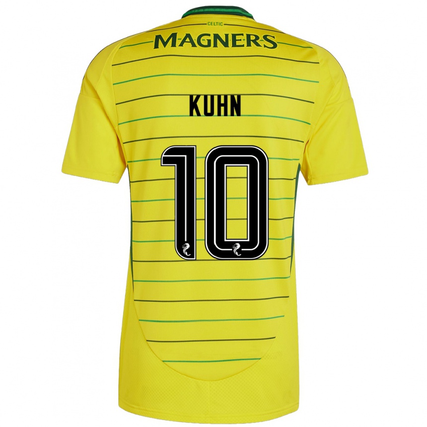 Kids Football Nicolas Kühn #10 Yellow Away Jersey 2024/25 T-Shirt Nz