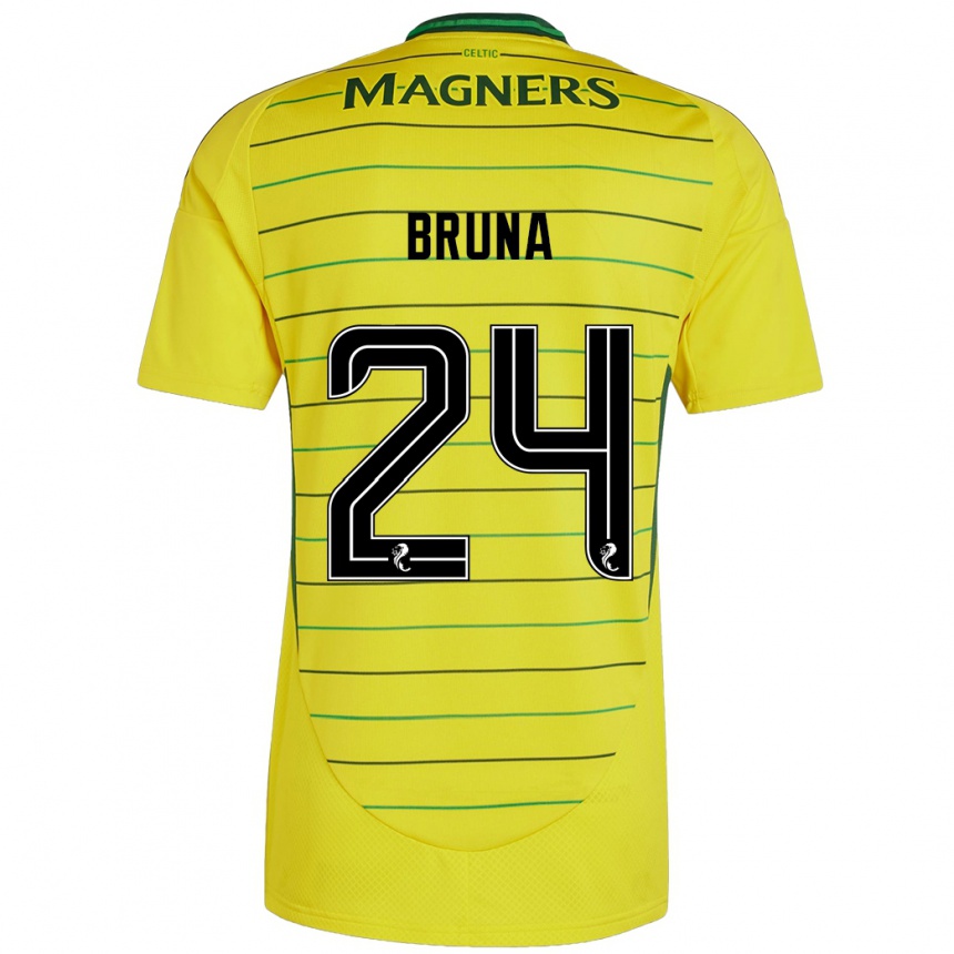 Kids Football Bruna Lourenço #24 Yellow Away Jersey 2024/25 T-Shirt Nz