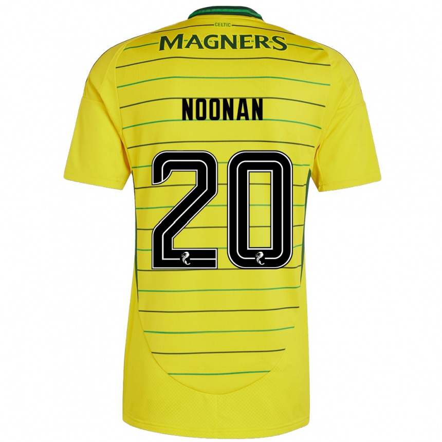 Kids Football Saoirse Noonan #20 Yellow Away Jersey 2024/25 T-Shirt Nz