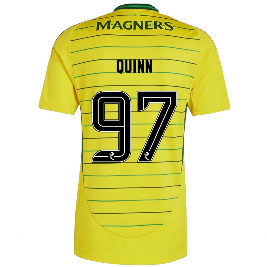 Kids Football Ben Quinn #97 Yellow Away Jersey 2024/25 T-Shirt Nz