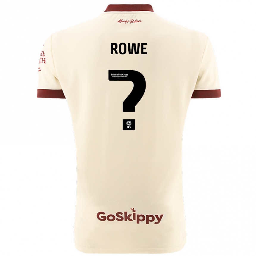 Kids Football Romani Rowe #0 Cream White Away Jersey 2024/25 T-Shirt Nz