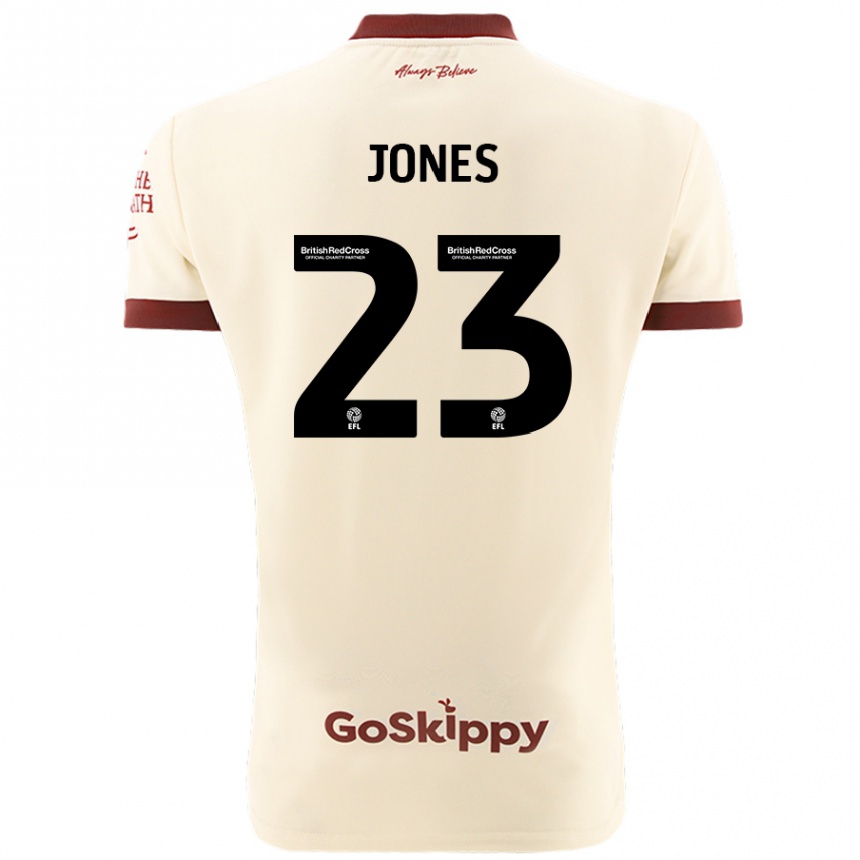 Kids Football Carrie Jones #23 Cream White Away Jersey 2024/25 T-Shirt Nz