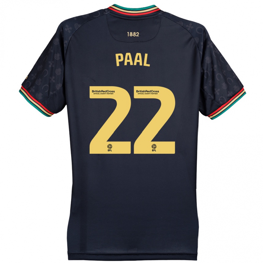 Kids Football Kenneth Paal #22 Dark Navy Blue Away Jersey 2024/25 T-Shirt Nz