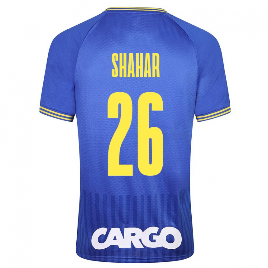 Kids Football Ido Shahar #26 White Away Jersey 2024/25 T-Shirt Nz