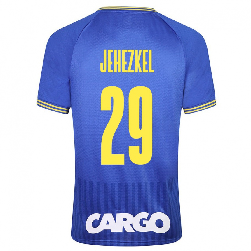 Kids Football Sagiv Jehezkel #29 White Away Jersey 2024/25 T-Shirt Nz