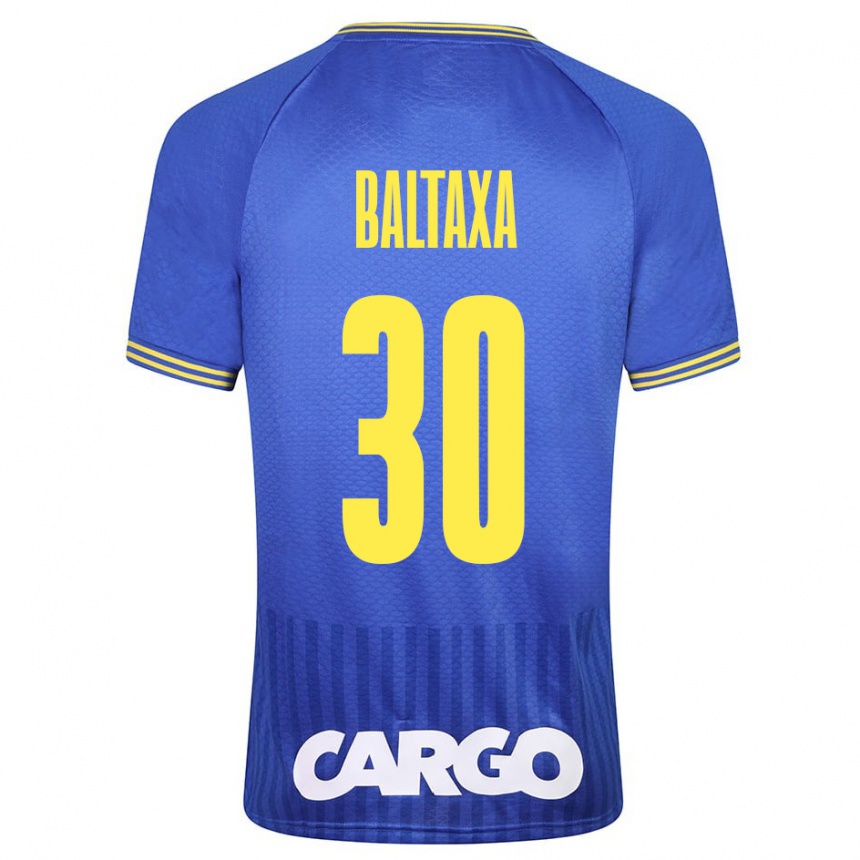 Kids Football Matan Baltaxa #30 White Away Jersey 2024/25 T-Shirt Nz