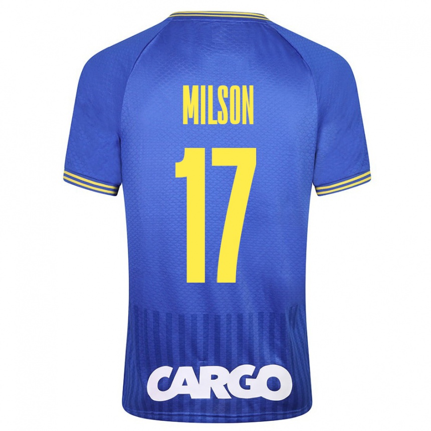 Kids Football Milson #17 White Away Jersey 2024/25 T-Shirt Nz