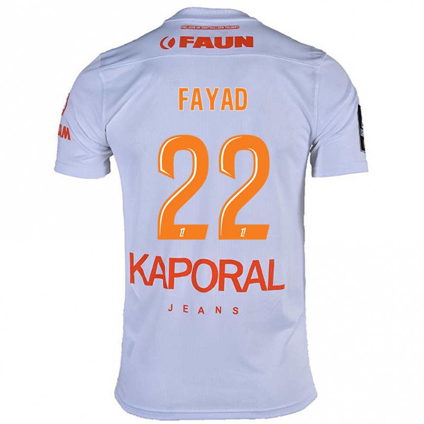 Kids Football Khalil Fayad #22 White Away Jersey 2024/25 T-Shirt Nz