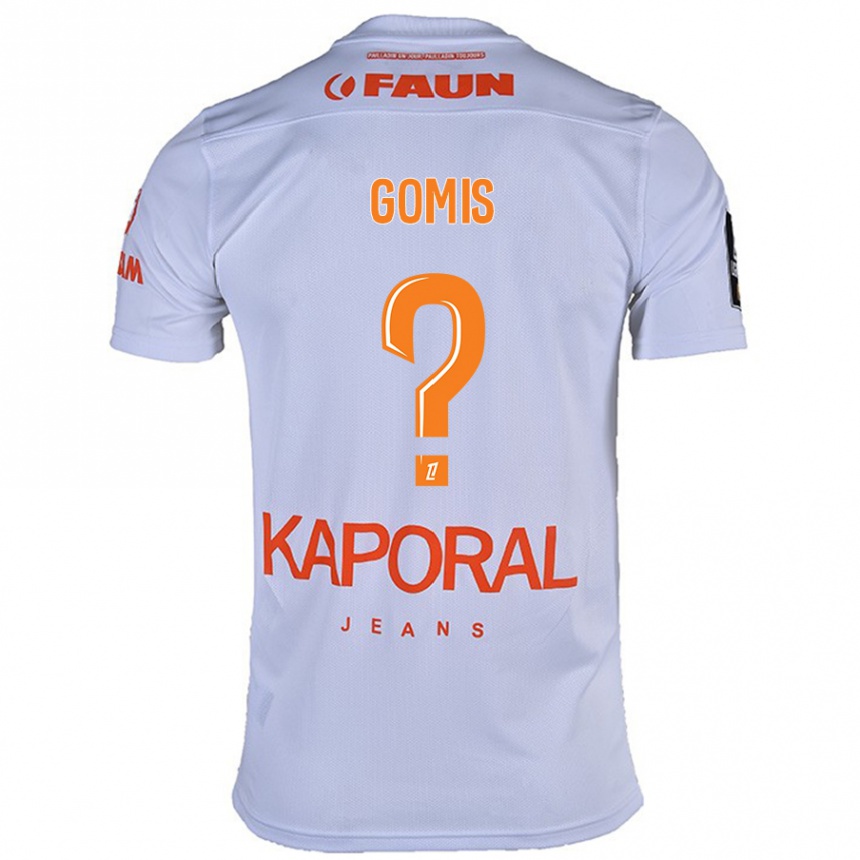 Kids Football Kabissan Gomis #0 White Away Jersey 2024/25 T-Shirt Nz