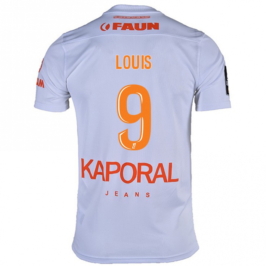 Kids Football Kethna Louis #9 White Away Jersey 2024/25 T-Shirt Nz