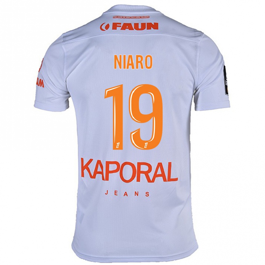 Kids Football Esther Mbakem-Niaro #19 White Away Jersey 2024/25 T-Shirt Nz