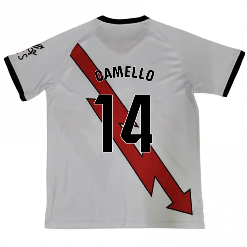 Kids Football Sergio Camello #14 Red Away Jersey 2024/25 T-Shirt Nz