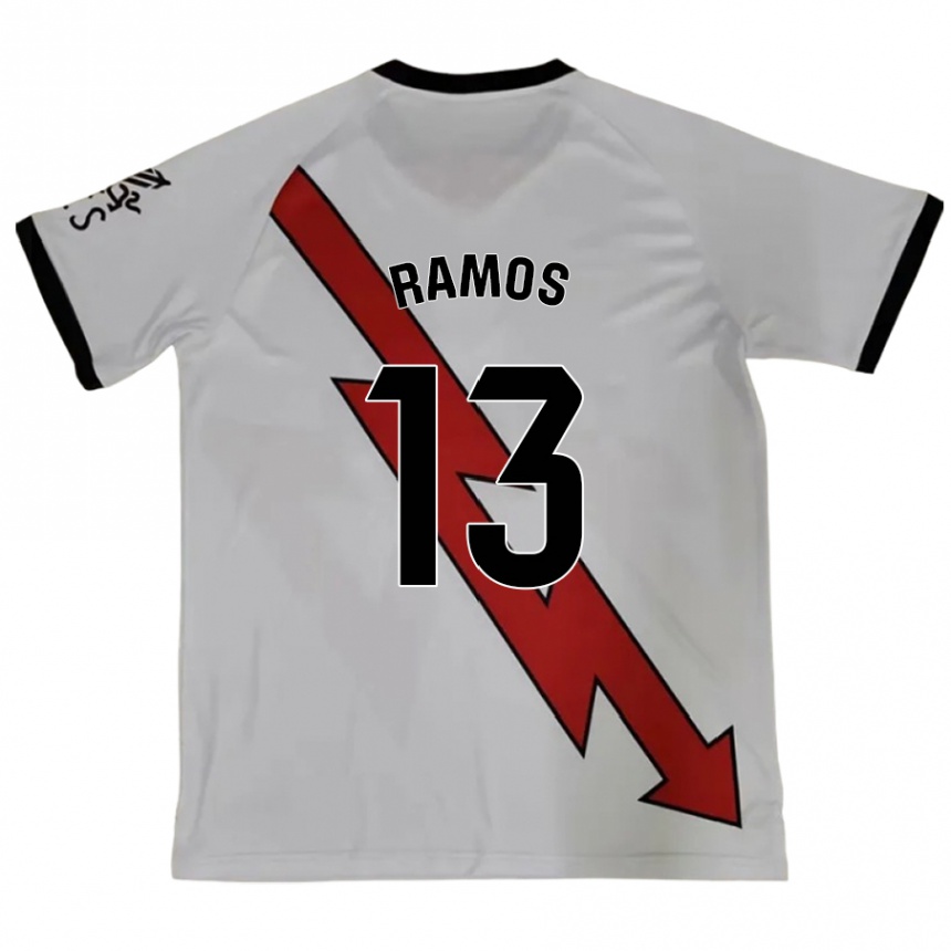 Kids Football Mario Ramos #13 Red Away Jersey 2024/25 T-Shirt Nz