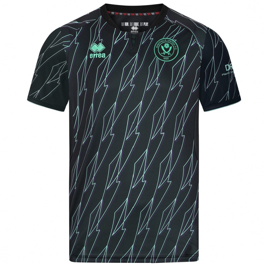 Kids Football Ryan Oné #26 Black Green Away Jersey 2024/25 T-Shirt Nz