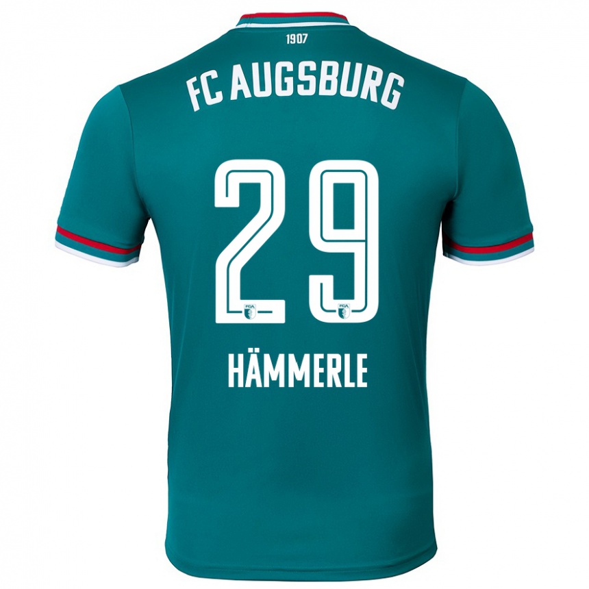 Kids Football Mauro Hämmerle #29 Dark Green Away Jersey 2024/25 T-Shirt Nz