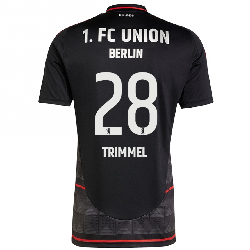 Kids Football Christopher Trimmel #28 Black Away Jersey 2024/25 T-Shirt Nz