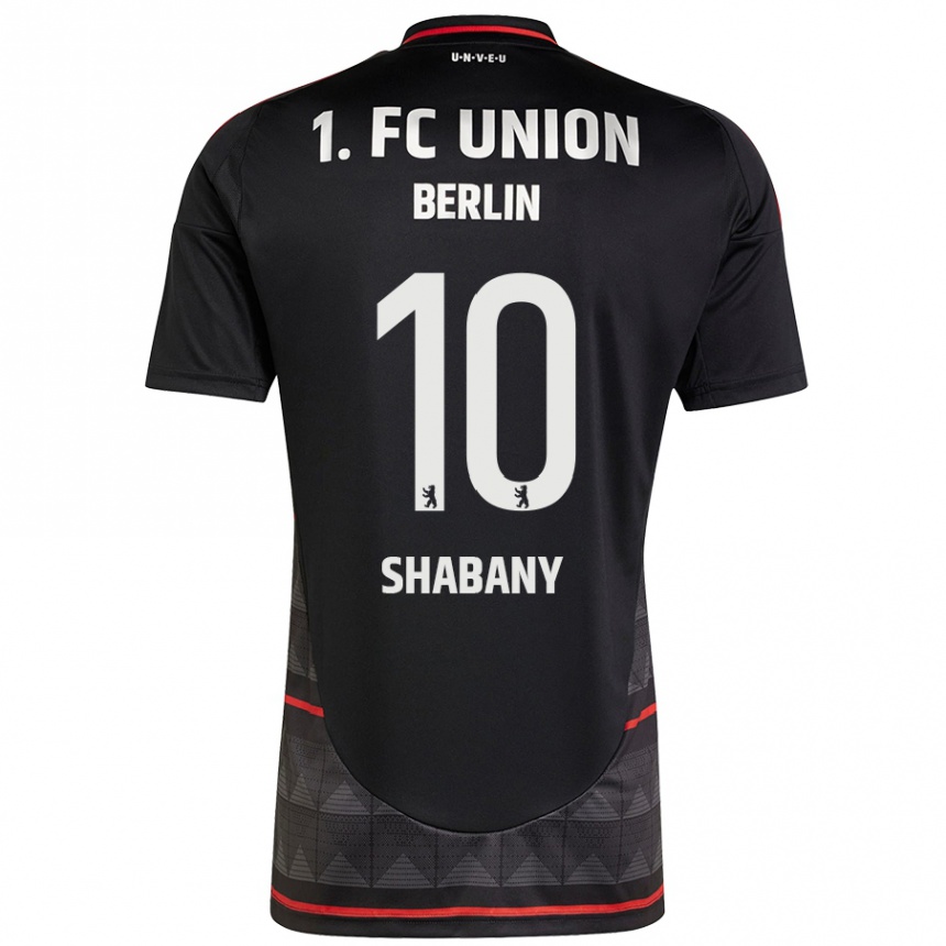 Kids Football Alec Shabany #10 Black Away Jersey 2024/25 T-Shirt Nz