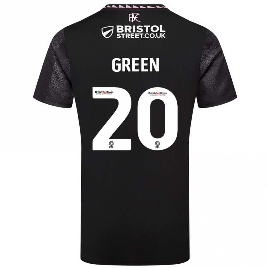 Kids Football Etienne Green #20 Black Away Jersey 2024/25 T-Shirt Nz