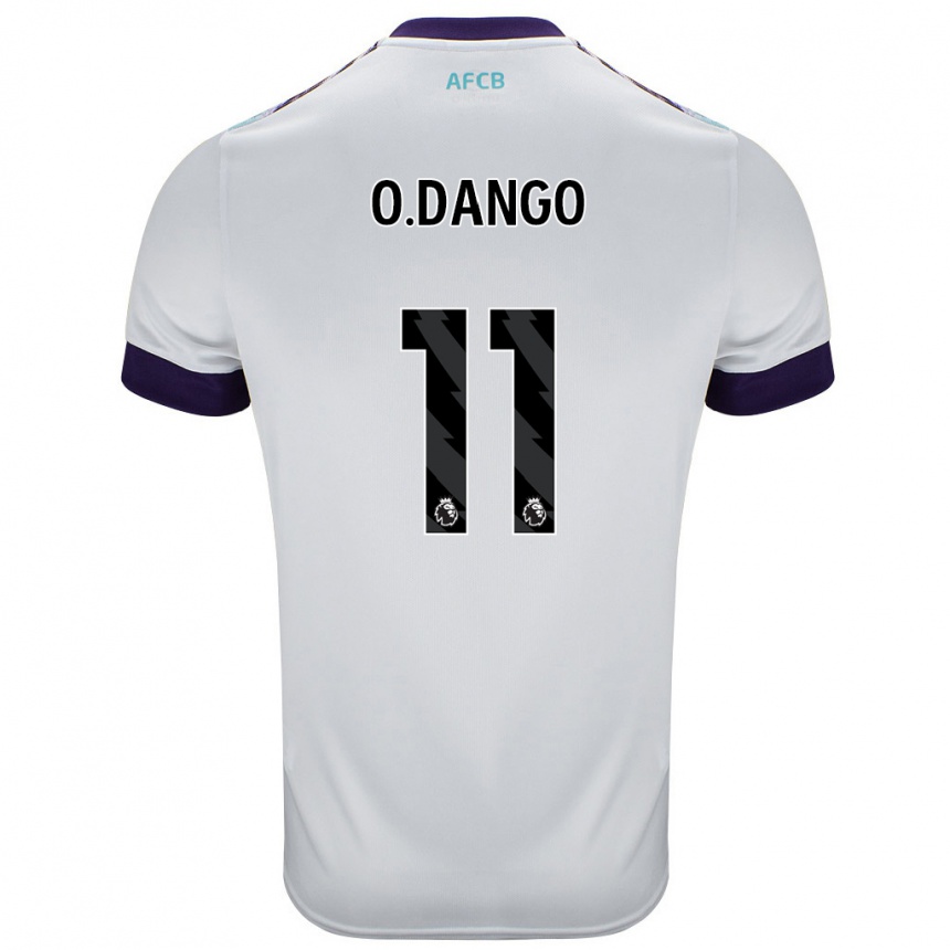 Kids Football Dango Ouattara #11 White Green Purple Away Jersey 2024/25 T-Shirt Nz