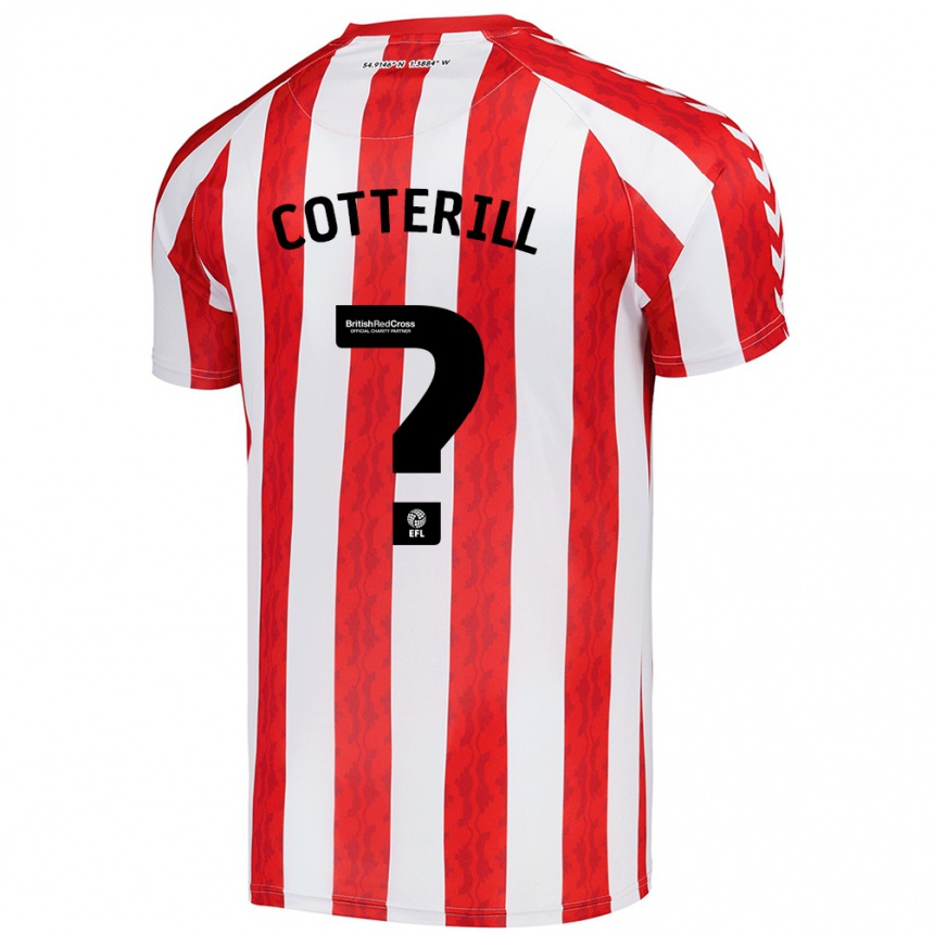 Men Football Jamie Cotterill #0 Red White Home Jersey 2024/25 T-Shirt Nz