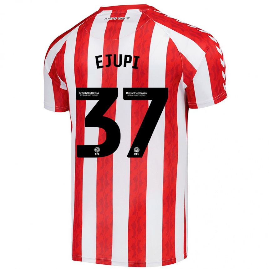 Men Football Elizabeta Ejupi #37 Red White Home Jersey 2024/25 T-Shirt Nz