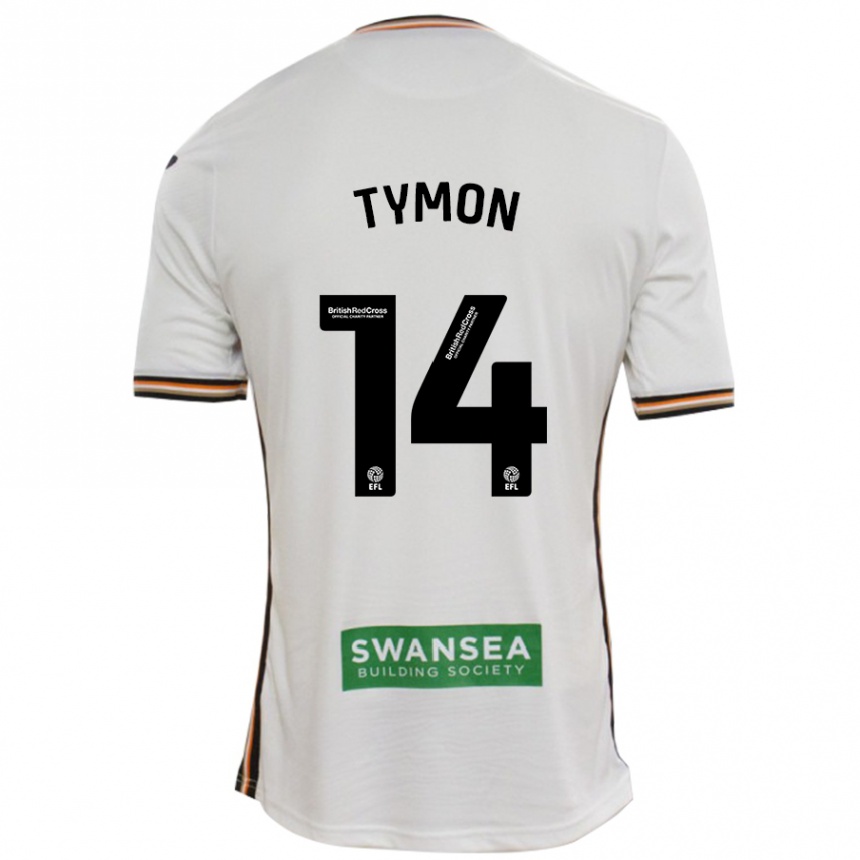 Men Football Josh Tymon #14 White Home Jersey 2024/25 T-Shirt Nz