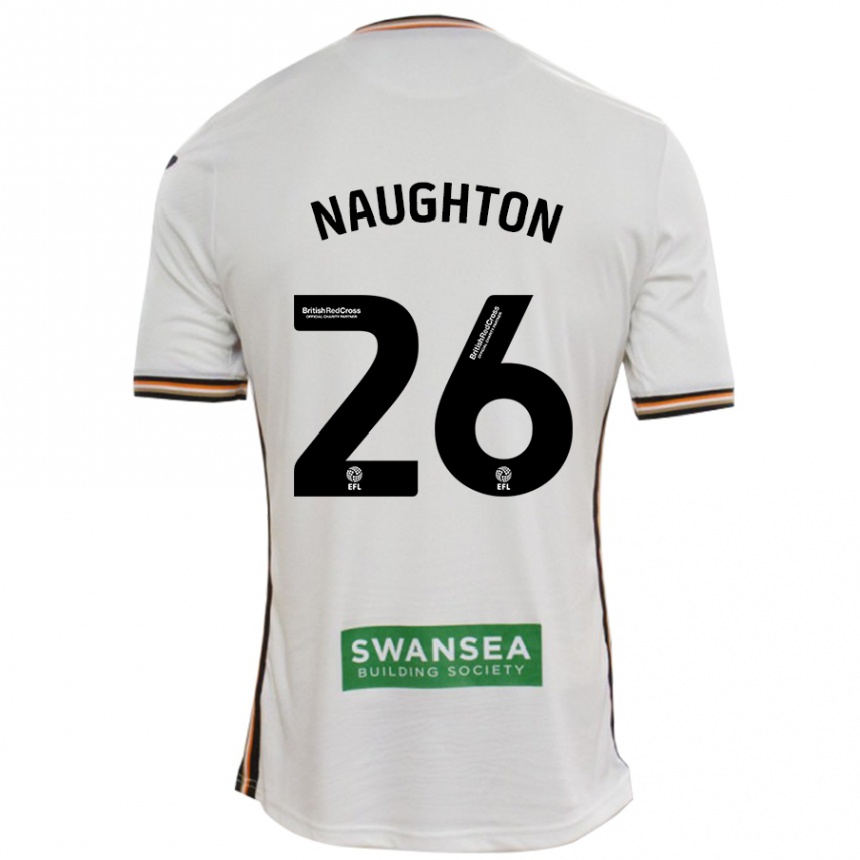 Men Football Kyle Naughton #26 White Home Jersey 2024/25 T-Shirt Nz