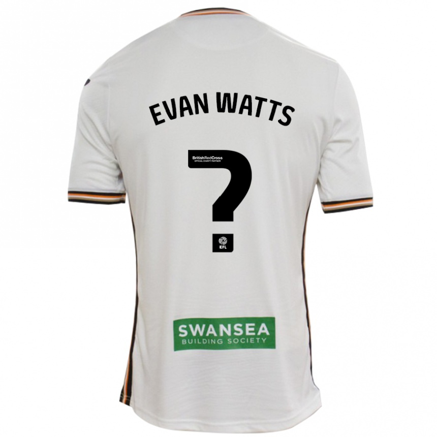 Men Football Evan Watts #0 White Home Jersey 2024/25 T-Shirt Nz