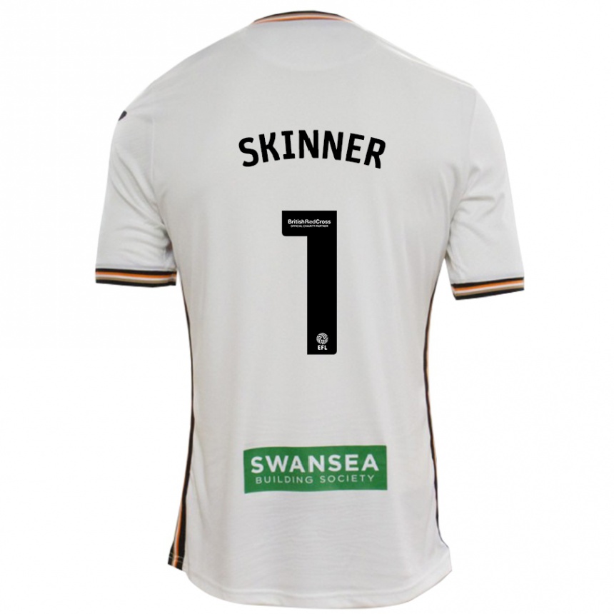 Men Football Claire Skinner #1 White Home Jersey 2024/25 T-Shirt Nz