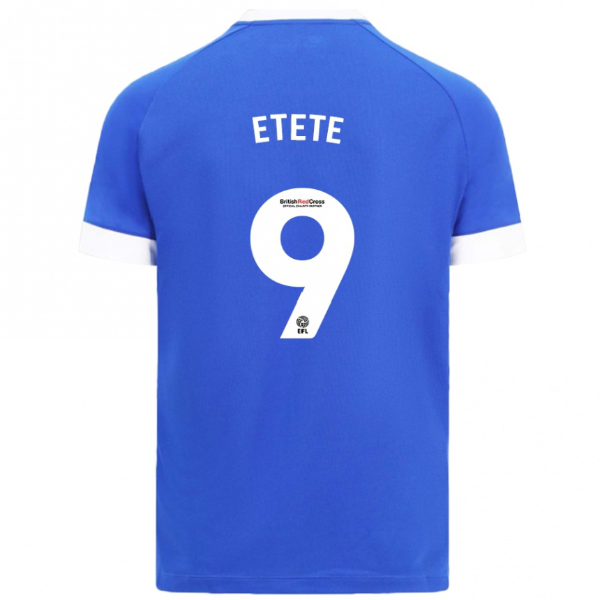 Men Football Kion Etete #9 Sky Blue Home Jersey 2024/25 T-Shirt Nz