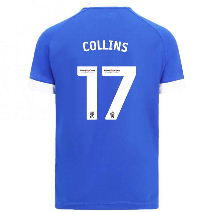 Men Football Jamilu Collins #17 Sky Blue Home Jersey 2024/25 T-Shirt Nz