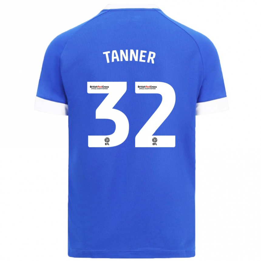 Men Football Ollie Tanner #32 Sky Blue Home Jersey 2024/25 T-Shirt Nz