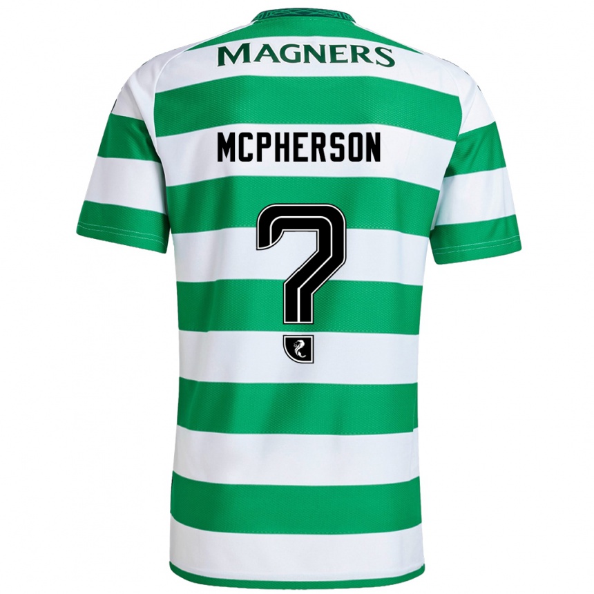 Men Football Ben Mcpherson #0 Green White Home Jersey 2024/25 T-Shirt Nz