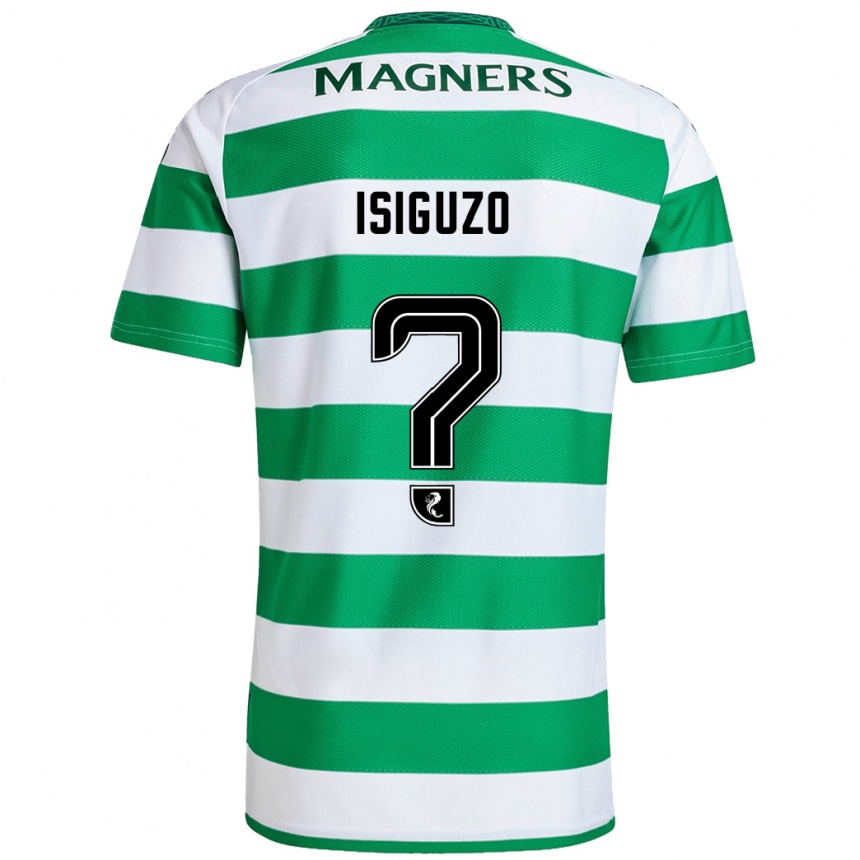 Men Football Samuel Isiguzo #0 Green White Home Jersey 2024/25 T-Shirt Nz