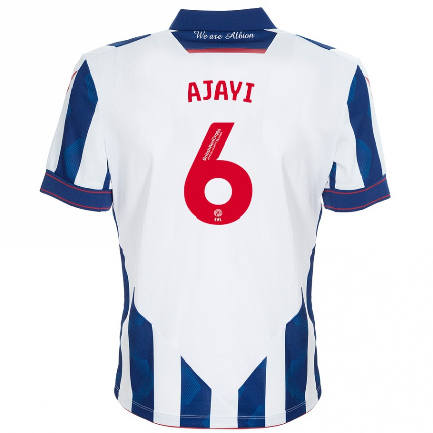 Men Football Semi Ajayi #6 White Dark Blue Home Jersey 2024/25 T-Shirt Nz