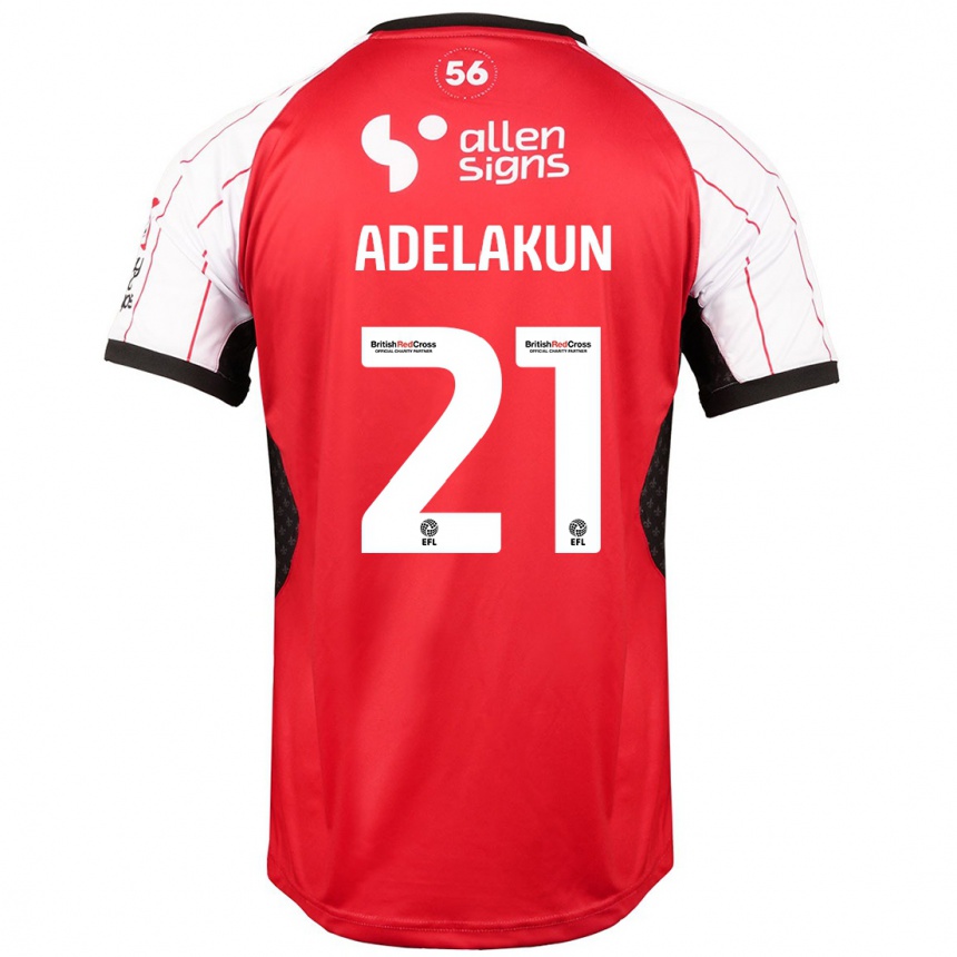 Men Football Hakeeb Adelakun #21 White Home Jersey 2024/25 T-Shirt Nz