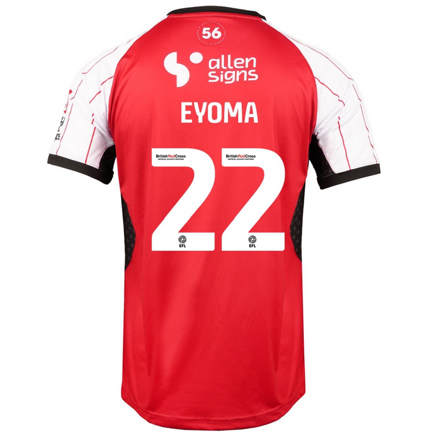 Men Football Timothy Eyoma #22 White Home Jersey 2024/25 T-Shirt Nz