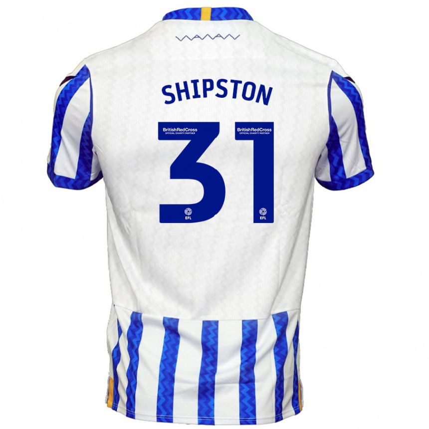 Men Football Rio Shipston #31 Blue White Home Jersey 2024/25 T-Shirt Nz