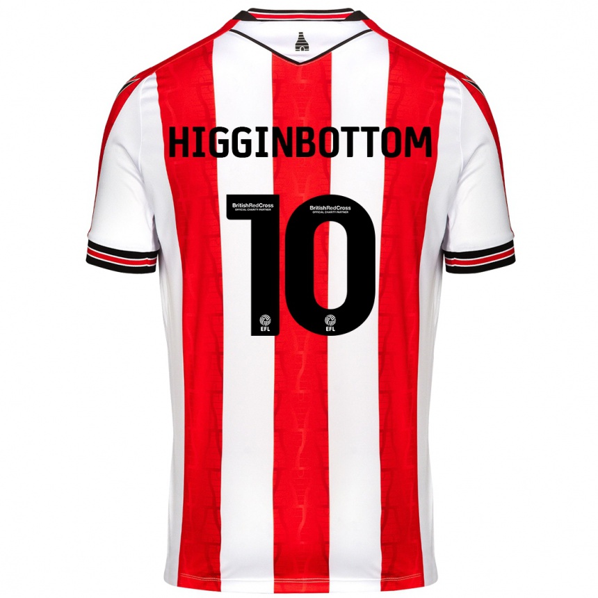 Men Football Alice Higginbottom #10 Red White Home Jersey 2024/25 T-Shirt Nz