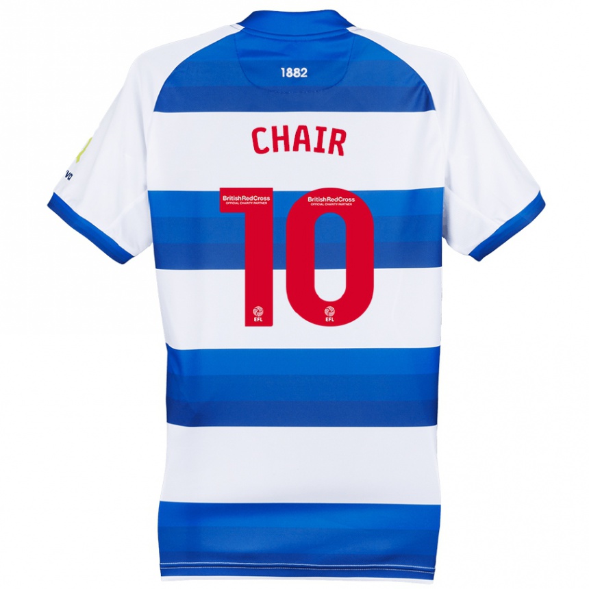 Men Football Ilias Chair #10 White Blue Home Jersey 2024/25 T-Shirt Nz