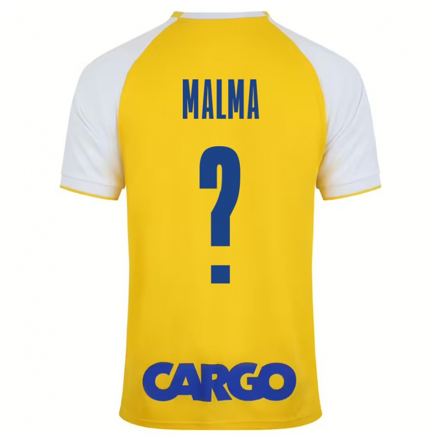 Men Football Itay Malma #0 Yellow White Home Jersey 2024/25 T-Shirt Nz