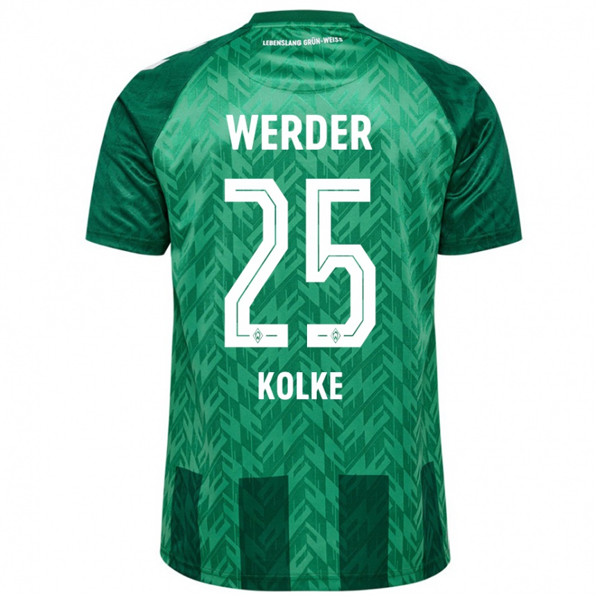 Men Football Markus Kolke #25 Green Home Jersey 2024/25 T-Shirt Nz